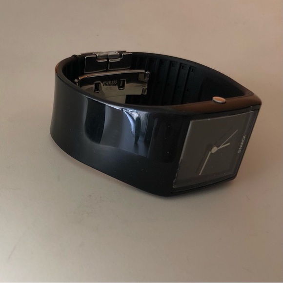 Philippe Starck Fossil BLACK Economique Analog Watch RARE! - Picture 4 of 10